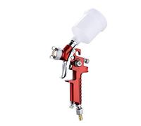 Spruzzatore di vernice, Vernice Spray Gun Kit aerografo da 0,8 mm/1,0 mm NT-H2000 Dettagli for auto set di moli dipinti a aria decorazione spray for decorare(0.8mm,Rot)