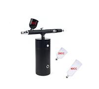 Spruzzatore di Vernice, Wireless Airbrus Air Brush Pump Pump Compressore Spray Gun Giamby Giocattolo FAI DA TE Hobby Make Up Beauty Trucco di bellezza Oxygen Bubble Therapy Injector Facial(Part C Blac
