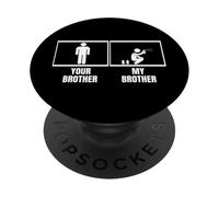 Spruzzatore divertente per graffiti Your Brother My Brother Sister PopSockets PopGrip Adesivo