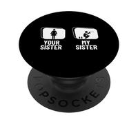 Spruzzatore divertente per graffiti Your Sister My Sister Brother PopSockets PopGrip Adesivo