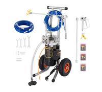 Spruzzatore elettrico a pressione airless for vernice 1,9 l/min 3,5 CV, asta di prolunga for spruzzatore e ugello con tubo flessibile da 10 m a 15, spruzzatori professionali Per uso fai da te
