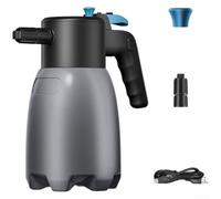 Spruzzatore elettrico a schiuma da 1,5 l, idropulitrice ricaricabile USB-C con doppia testa, per lavaggio auto e pulizia della casa, bottiglia spray automatica portatile (1,5 l, blu)