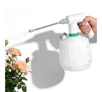 Spruzzatore elettrico da 2 l, batteria con ricarica USB, con ugello regolabile per nebbia e getto d'acqua, batteria silenziosa, 1200 mAh, durata 3 ore, per la cura delle piante, pulizia della casa