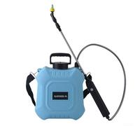 Spruzzatore elettrico da giardino con 2 ugelli per nebulizzazione intercambiabili, pompa ricaricabile alimentata a batteria, durata 200 minuti per fertilizzante e pulizia (5 L)