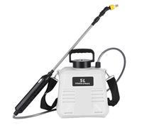 Spruzzatore elettrico da giardino con asta telescopica, tracolla regolabile, capacità telescopica, 5 l, per giardinaggio all'aperto