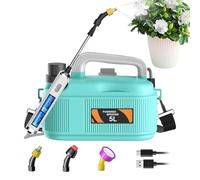 Spruzzatore Elettrico - Irroratore Multiuso Alimentato a Batteria 5,1 Litri,Regolazione Fertilizzante Asta Telescopica Nebulizzatore per Casa Giardino Interno Esterno Serra