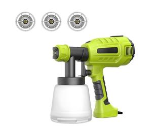 Spruzzatore elettrico per vernice, controllo continuo della velocità, capacità 800 ml, 3 ugelli, modello di spruzzo a 360°, design portatile con spazzola per la pulizia, filtro e confezione regalo