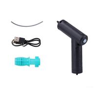 Spruzzatore elettrico portatile ricaricabile tramite USB, pompa ad alta pressione e ugelli multipli, progettato per lavori di pulizia del giardino e della casa (3 pezzi)