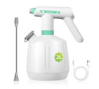 Spruzzatore elettrico ricaricabile 2L, Uten Nebulizzatore a batteria per piante con ugello regolabile & lancia lunga -, auto & pulizia domestica