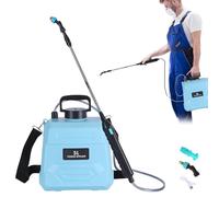 Spruzzatore elettrico - Spruzzatore a batteria 5L | Giardino ricaricabile Mister con maniglia USB, 3 ugelli di nebbiaa, atomizzatore di cortile con cinturino regolabile per controllo delle infestanti