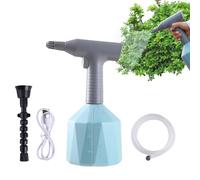 Spruzzatore elettrico - Spruzzatore elettrico da giardino | Ferro arricciacapelli per piante da interno/esterno | Spruzzatore a mano senza fili con tubo 'acqua da 2,5 m annaffiatoio automatico