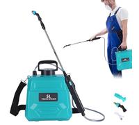 Spruzzatore Elettrico - Spruzzatore Vegetale con Maniglia Ricaricabile USB | Garden Waterer con 3 Ugelli di , 5L Yard Waterer con Tracolla Regolabile per La Pulizia, Il Prato, Il
