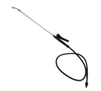 Spruzzatore in acciaio inox con ugello regolabile, connettore filettato da 18 mm per lavaggio auto e irrigazione da giardino (112 cm)
