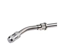 Spruzzatore in metallo con 2 raccordi in ottone per tubi da 3/8" e 1/4", ugello regolabile per nebbia o flusso, maniglia di bloccaggio, impugnatura in gomma, acciaio inossidabile (1 set)