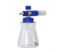 Spruzzatore in schiuma per idropulitrice con serbatoio da 1 l, filtro in acciaio inox, concentrazione regolabile e ugello rotante anteriore