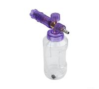 Spruzzatore in schiuma per lavaggio auto, flacone da 1000 ml con ugello a getto regolabile, per moto, camion e SUV (viola)