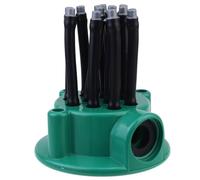 Spruzzatore Irrigazione 360° Automatico Multigetto Abs Pvc Verde | Fiori, Serra Artificiale e Uso Agricolo, Effetto Raffrescante, Installazione Semplice