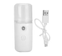 Spruzzatore Nebulizzatore 30ml Spruzzatore Idratante Viso Mini Portatile Nebbia Fredda Vaporizzatore Facciale per Extension Ciglia Cura della Pelle Trucco (Bianco)