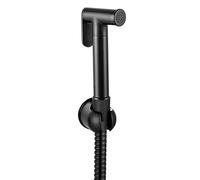 Spruzzatore palmare for bidet for pannolini di stoffa nera for WC in oro Ottone con tubo acqua Set pistola a spruzzo for senza perforazione