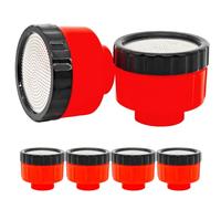 Spruzzatore per altissima spruzzatore per tubo da 6 pezzi, ugello di plastica da 400 mesh, attacco di sostituzione degli ugelli di annaffiatura per irrigazione del giardino, raccolta di piantine, pul