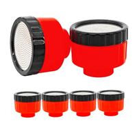 Spruzzatore per altissima spruzzatore per tubo da 6 pezzi, ugello di plastica da 400 mesh, attacco di sostituzione degli ugelli di annaffiatura per irrigazione del giardino, raccolta di piantine, pul