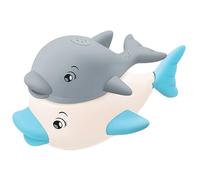 Spruzzatore per balena da bagno,Giocattolo da bagno per balena,Giocattolo d'acqua con spruzzatore per fontana da vasca con delfini - Giocattolo da bagno carino illuminato e nuovo con musica per Natale