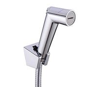 Spruzzatore per bidet con acqua fredda Ottone Panno portatile Lavatrice pannolini Set spruzzatore doccia a parete rubinetto bagno una maniglia singola per igiene personale, animali domestici, nichel