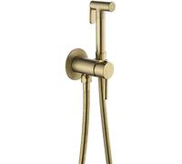 Spruzzatore per bidet portatile, in ottone, set di spruzzatori per pannolini da bagno, acqua fredda singola, kit bidet per montaggio a parete, pressione regolabile per l'igiene femminile, finitura
