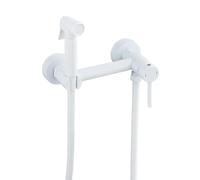 Spruzzatore Per Bidet Tenuto In Mano Pistola Multifunzione Ottone Doccetta Per Bidet Wc Monocomando Acqua Calda E Fredda Bianco