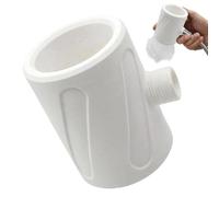 Spruzzatore per doccia massaggiante, universale, 3,15 x 2,56 x 2,56 cm, ad alta pressione con controllo della temperatura, vasca da bagno per getto ampio, getto d'acqua con design moderno, accessorio