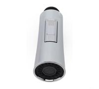 Spruzzatore per rubinetto della cucina, doccetta estraibile, con aeratore per acqua ABS, attacco G1/2, per lavandino, argento (argento)