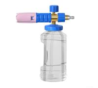 Spruzzatore per schiuma ad alta pressione per lavaggio auto, pistola per schiuma da 1000 ml con ugello regolabile, idropulitrici fino a 4000 PSI, ideale per veicoli e superfici (polvere blu)