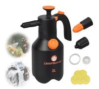 Spruzzatore per schiuma di alta qualità, 2 l, robusto spruzzatore a pompa con valvola di sovrapressione e ugello regolabile, spruzzatore a pressione per lavaggio auto, casa, giardino e detergenti