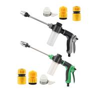 Spruzzatore per tubi flessibili: strumento di pulizia versatile, flusso d'acqua potente, modulo di custodia in materiale robusto, supporto di protezione in polimero robusto | per la cura del giardino