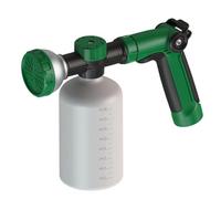 Spruzzatore per tubo con bottiglia, spruzzatore per sapone liquido da 500 ml, applicatore di nutrienti per piante da giardino, strumento anti-riflusso, ugello schiumoso regolabile per arbusti e