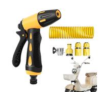 Spruzzatore per tubo da giardino, spruzzatore ad alta pressione, regolabile e resistente per il lavaggio 'auto, robusto spruzzatore ad alta pressione con tubo 'acqua di sorgente, ugello per