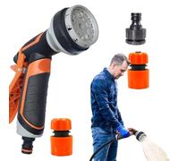 Spruzzatore per ugelli per tubi da giardino, ugello spray da giardino,Ugello spray per acqua con impugnatura antiscivolo - Spruzzatore ad ugello ad alta pressione, fissaggio tubo testa tubo