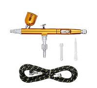 Spruzzatore per vernice, Airbrush Tool Dual Action Feed Gravity Feed 0.3mm Ugello Spray Gun Cake Decorating Pennelli for il trucco Nail Manicure Tatoo Paglia(NCT-133G-1)