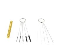 Spruzzatore per vernice, Airbrush Tool Dual Action Feed Gravity Feed 0.3mm Ugello Spray Gun Cake Decorating Pennelli for il trucco Nail Manicure Tatoo Paglia(NCT-Cleaning Tool)