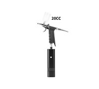 Spruzzatore per vernice, Kit aerografo cordless con gravità Trigger Tipo Pistola a spruzzo for modello Art Model Body Paint Artista Makeup Nail Tattoo Tools(TM80S Black A)