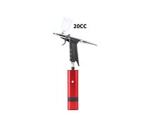 Spruzzatore per vernice, Kit aerografo cordless con gravità Trigger Tipo Pistola a spruzzo for modello Art Model Body Paint Artista Makeup Nail Tattoo Tools(TM80S Red B)