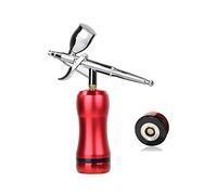Spruzzatore per vernice, Mini Airbrush professionale con modelli di scala del compressore Modelli Air Pump Airless Tanning Spray Paint Piston Barber Tattoo Pneumatic Tool(Part B Red)
