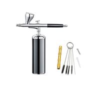 Spruzzatore per vernice, Smart Air Brush Compressor Kit Silenzioso Personale Cordless Magic Gravity Pens Airbrush Tan Master Craft Art Design strumento pneumatico(Part B Black)