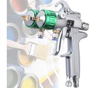 Spruzzatore pneumatico a doppia testa, ugello da 1,3 mm, strumento a spruzzo d'aria 8-12 CFM, per auto e lavorazione del legno