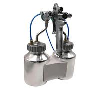 Spruzzatore pneumatico ad alta pressione con doppia testa, ugello da 1,3 mm, pressione di esercizio 4,0 bar, ideale per rivestimenti e adesivi a base d'acqua