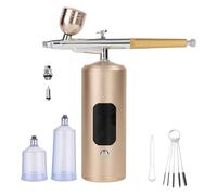 Spruzzatore pneumatico multiuso professionale 7.4V Design in lega di rame adatto per la cura della pelle Creativo Airbrush Spruzzatore compressore d'aria con ugelli staccabili