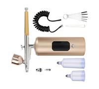 Spruzzatore pneumatico multiuso professionale 7.4V Design in lega di rame adatto per la cura della pelle Aerografia creativa Spruzzatore aerografo per la cura della pelle e arte