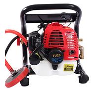 Spruzzatore portatile ad alta pressione, spruzzatore elettrico a due tempi, con 4 dischi di ricambio, 1 caldaia dosatore di combustibile, rosso nero