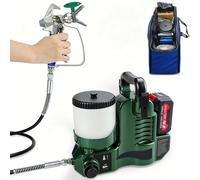 Spruzzatore portatile Airless con tramoggia da 1200 ml e protezione da sovratemperatura per pittura a base di olio, primer, progetti fai da te