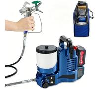 Spruzzatore portatile Airless con tramoggia da 1200 ml e protezione da sovratemperatura per pittura a base di olio, primer, progetti fai da te